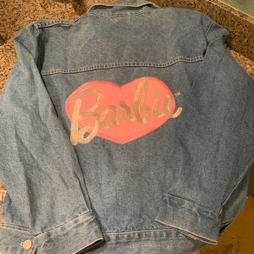 Vintage Barbie denim jacket women’s Medium